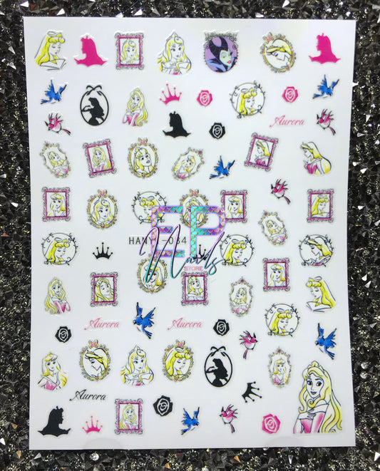 Stickers Princesa Aurora -084