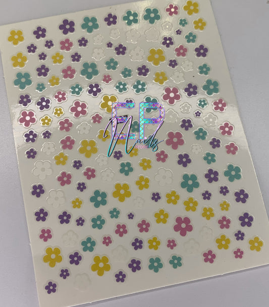 Sticker 1227 Pastel Flowers