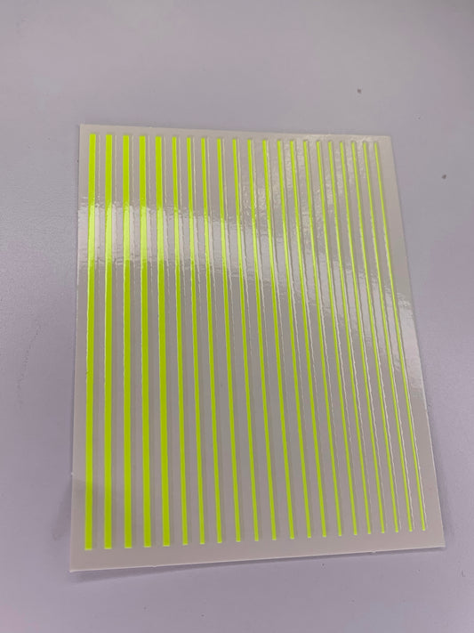 Neon Yellow Lines Sticker 11