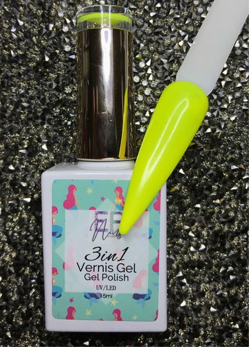 Vernis gel 3 in 1 amarillo neón 001